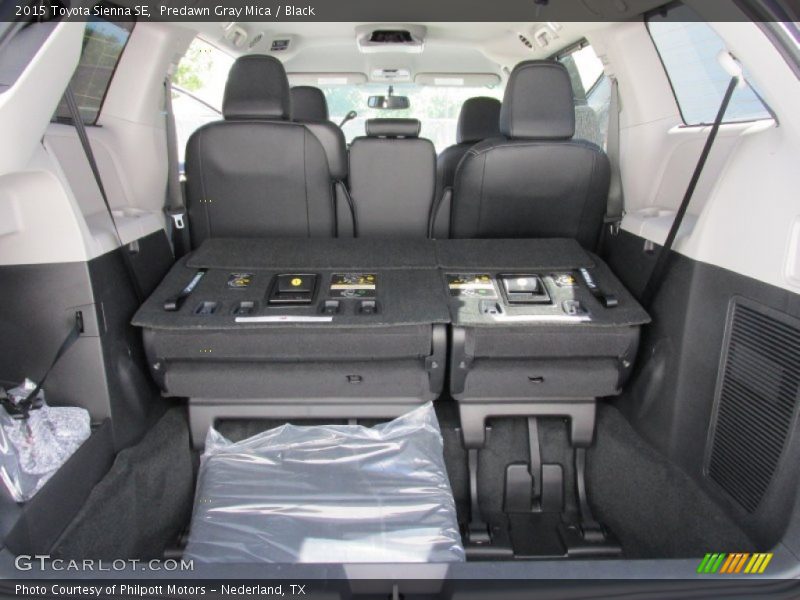 Predawn Gray Mica / Black 2015 Toyota Sienna SE