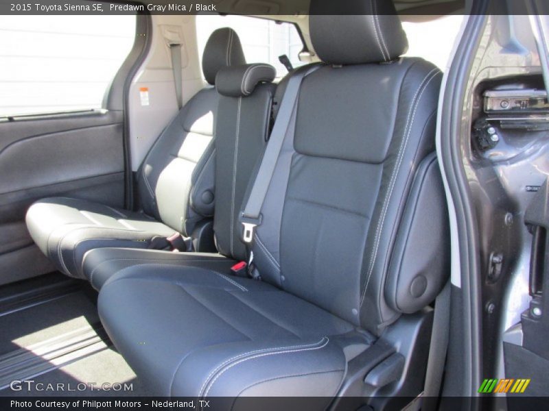 Predawn Gray Mica / Black 2015 Toyota Sienna SE