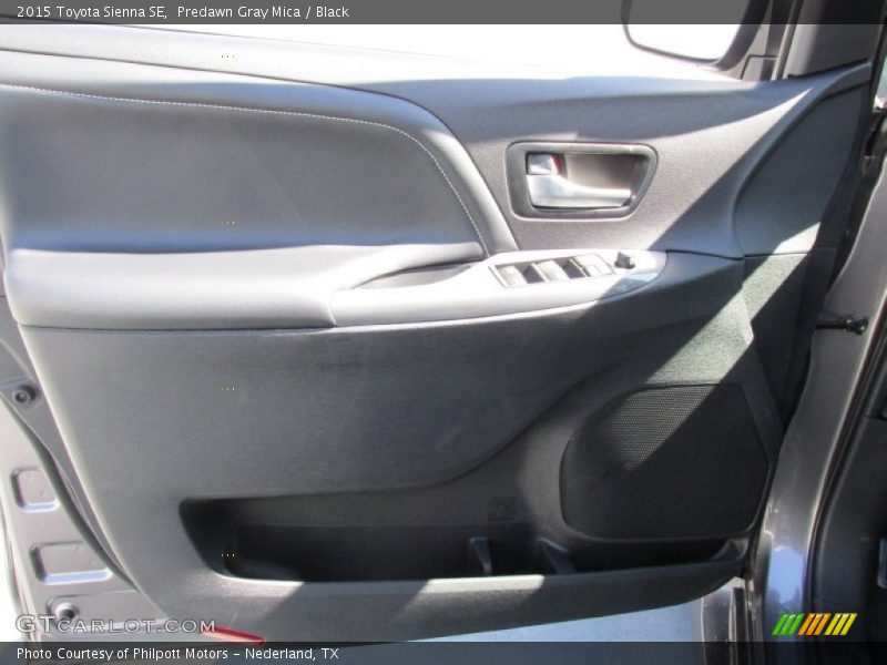 Predawn Gray Mica / Black 2015 Toyota Sienna SE
