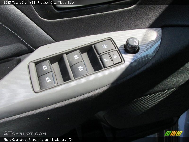 Predawn Gray Mica / Black 2015 Toyota Sienna SE