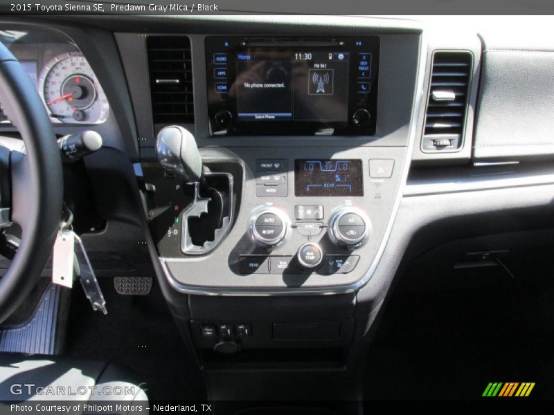 Predawn Gray Mica / Black 2015 Toyota Sienna SE