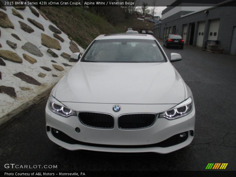 Alpine White / Venetian Beige 2015 BMW 4 Series 428i xDrive Gran Coupe