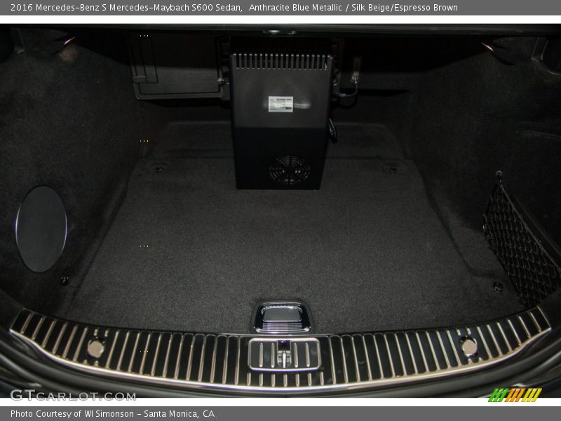  2016 S Mercedes-Maybach S600 Sedan Trunk