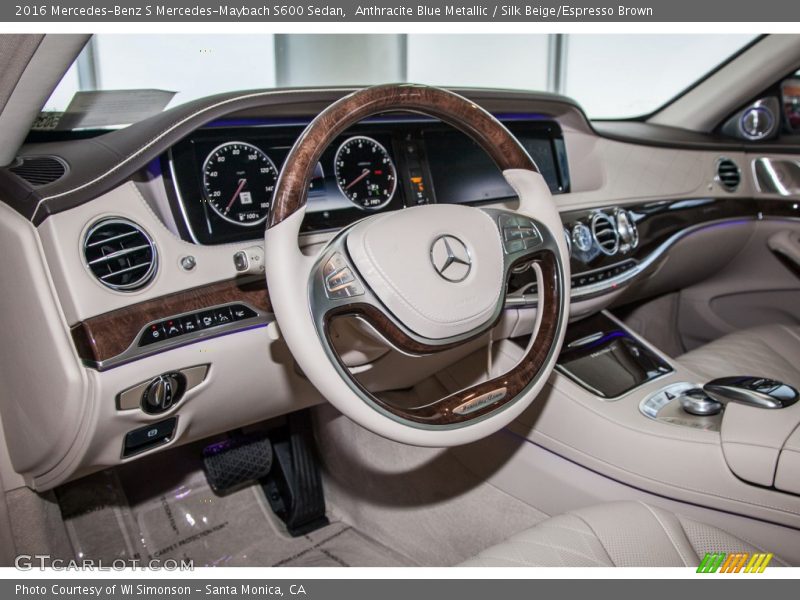  2016 S Mercedes-Maybach S600 Sedan Silk Beige/Espresso Brown Interior