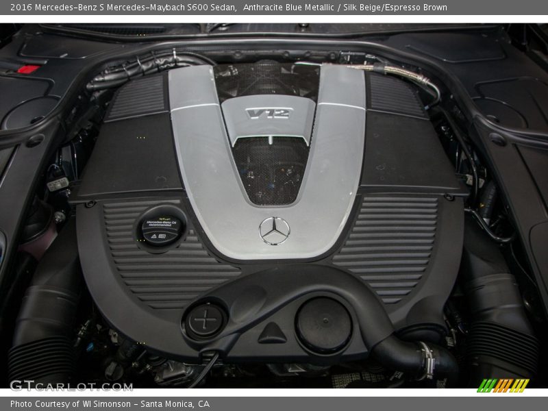  2016 S Mercedes-Maybach S600 Sedan Engine - 6.0 Liter biturbo SOHC 36-Valve V12