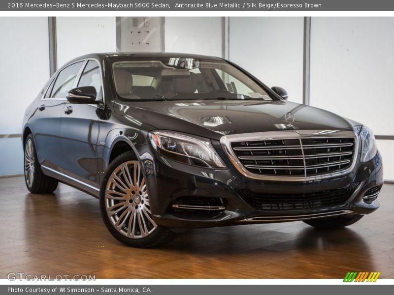 Front 3/4 View of 2016 S Mercedes-Maybach S600 Sedan