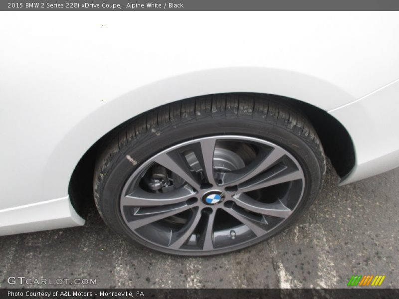 Alpine White / Black 2015 BMW 2 Series 228i xDrive Coupe