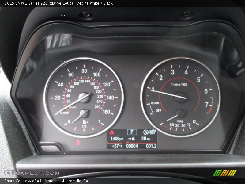  2015 2 Series 228i xDrive Coupe 228i xDrive Coupe Gauges