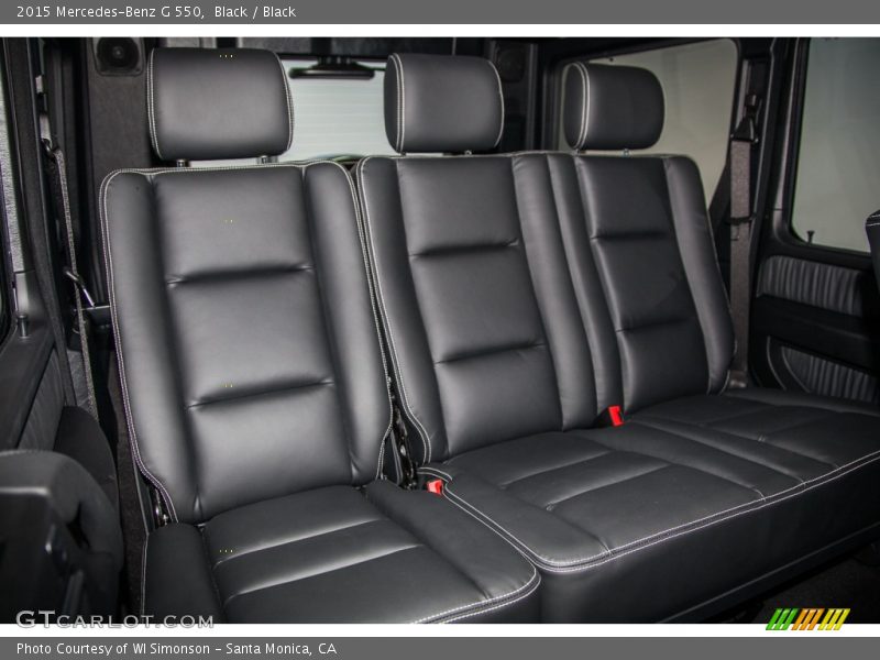 Rear Seat of 2015 G 550