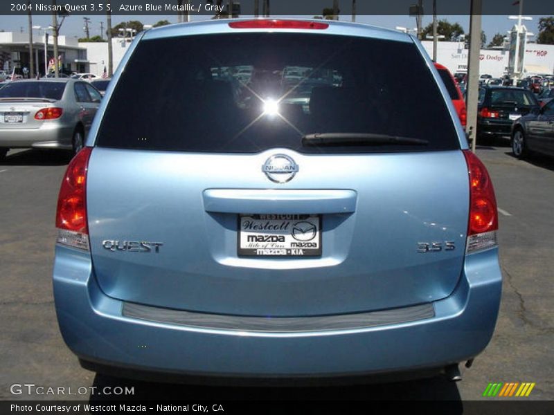 Azure Blue Metallic / Gray 2004 Nissan Quest 3.5 S