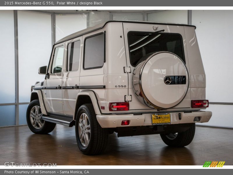 Polar White / designo Black 2015 Mercedes-Benz G 550