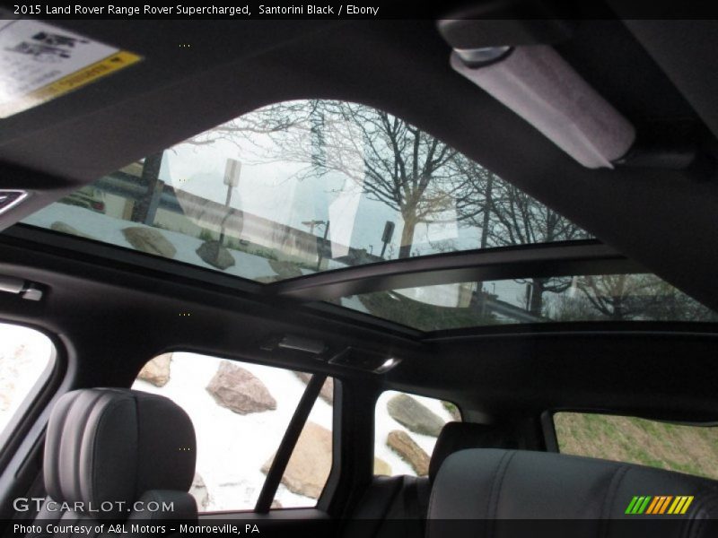 Santorini Black / Ebony 2015 Land Rover Range Rover Supercharged
