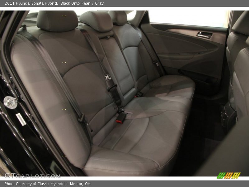 Black Onyx Pearl / Gray 2011 Hyundai Sonata Hybrid