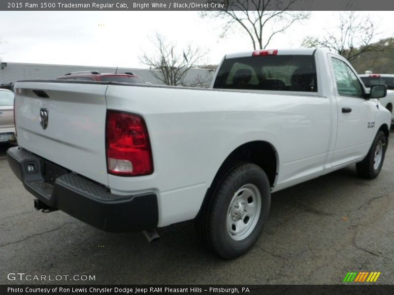 Bright White / Black/Diesel Gray 2015 Ram 1500 Tradesman Regular Cab