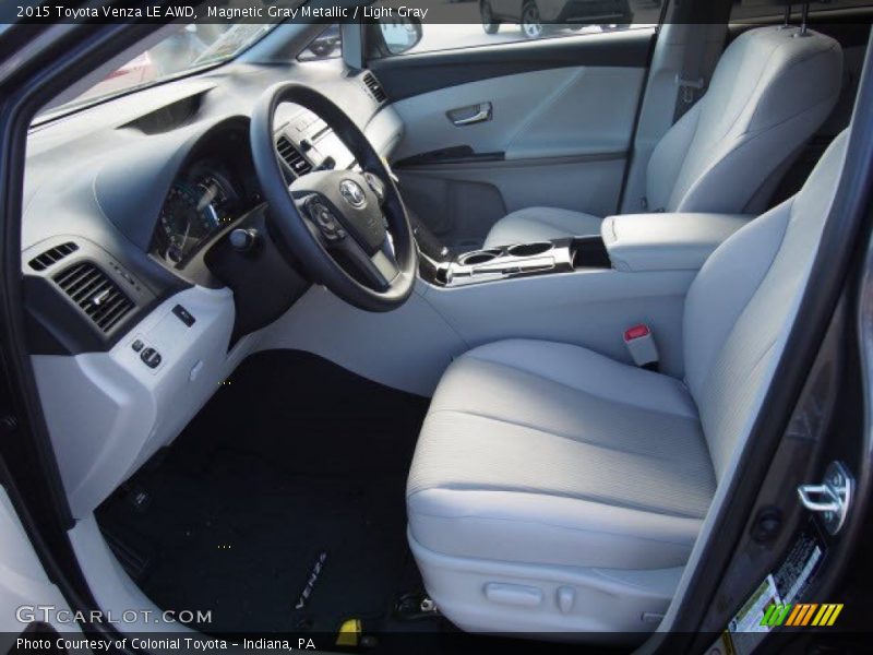Magnetic Gray Metallic / Light Gray 2015 Toyota Venza LE AWD