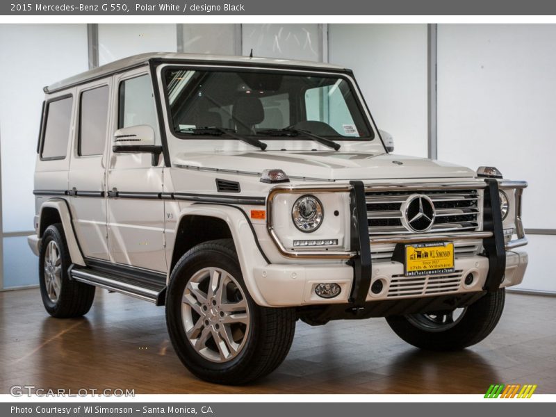 Polar White / designo Black 2015 Mercedes-Benz G 550