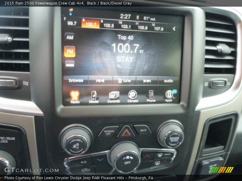 Black / Black/Diesel Gray 2015 Ram 2500 Powerwagon Crew Cab 4x4