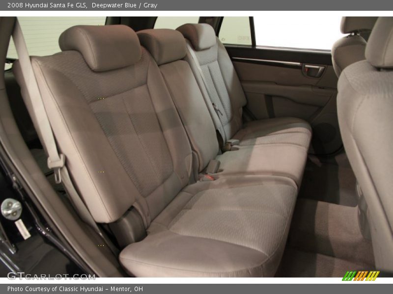 Deepwater Blue / Gray 2008 Hyundai Santa Fe GLS