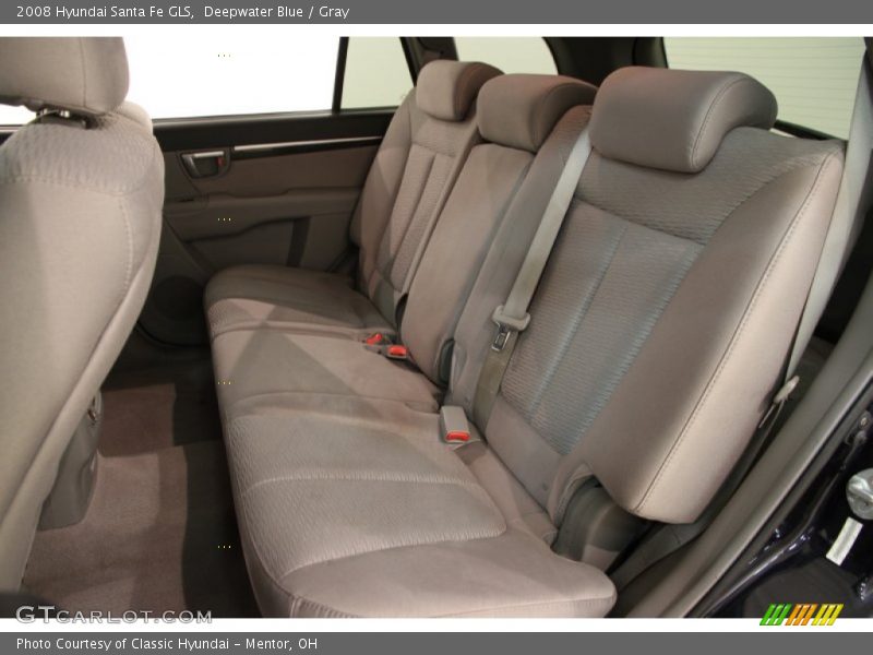Deepwater Blue / Gray 2008 Hyundai Santa Fe GLS