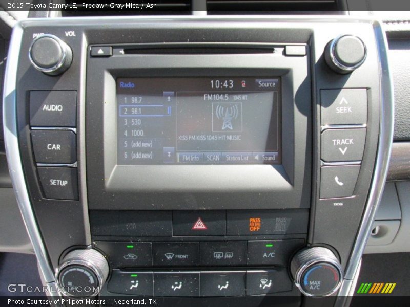 Predawn Gray Mica / Ash 2015 Toyota Camry LE