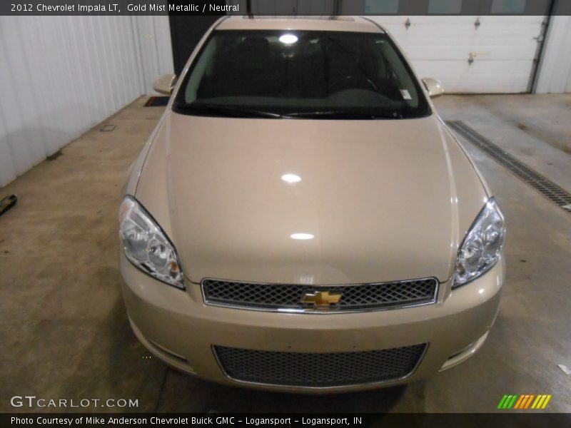 Gold Mist Metallic / Neutral 2012 Chevrolet Impala LT
