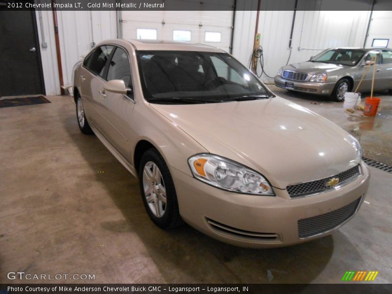 Gold Mist Metallic / Neutral 2012 Chevrolet Impala LT