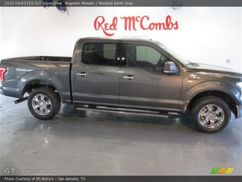 Magnetic Metallic / Medium Earth Gray 2015 Ford F150 XLT SuperCrew