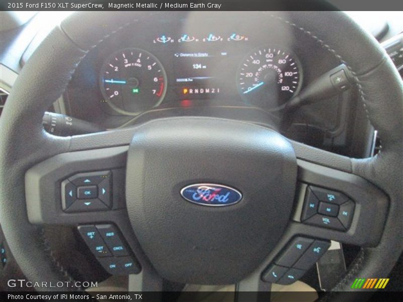 Magnetic Metallic / Medium Earth Gray 2015 Ford F150 XLT SuperCrew