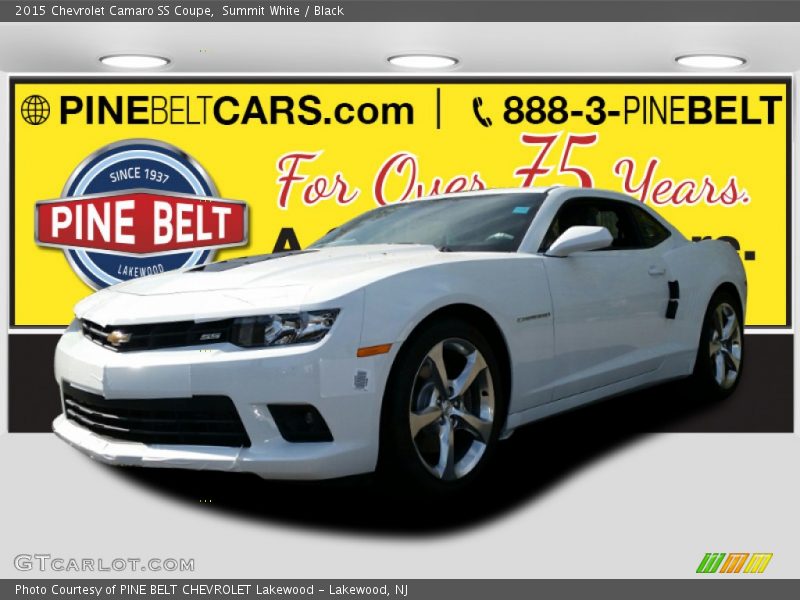 Summit White / Black 2015 Chevrolet Camaro SS Coupe