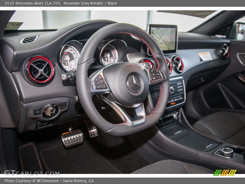 Mountain Grey Metallic / Black 2015 Mercedes-Benz CLA 250