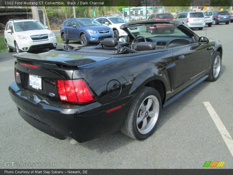 Black / Dark Charcoal 2002 Ford Mustang GT Convertible