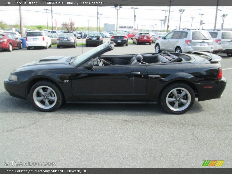 Black / Dark Charcoal 2002 Ford Mustang GT Convertible