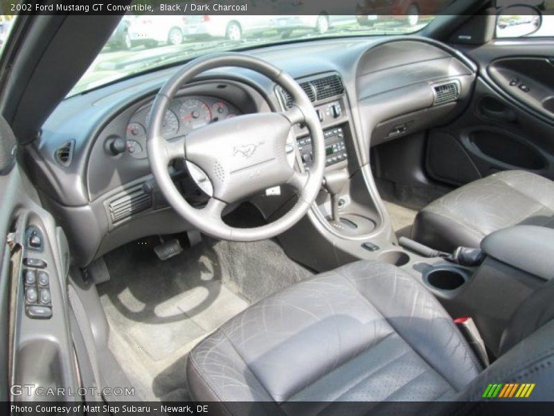 Black / Dark Charcoal 2002 Ford Mustang GT Convertible