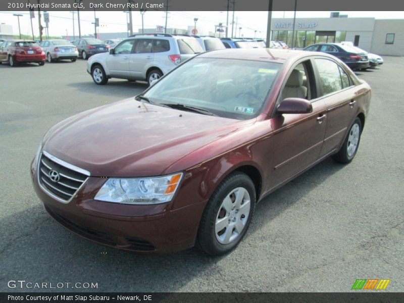 Dark Cherry Red / Camel 2010 Hyundai Sonata GLS