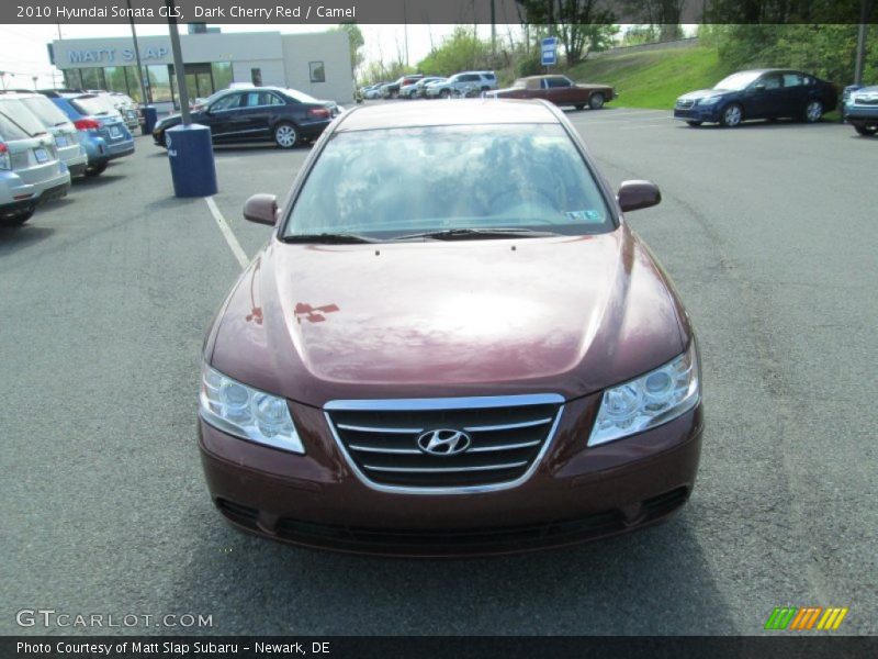 Dark Cherry Red / Camel 2010 Hyundai Sonata GLS