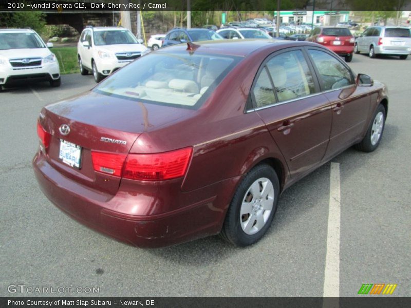 Dark Cherry Red / Camel 2010 Hyundai Sonata GLS