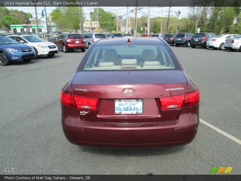 Dark Cherry Red / Camel 2010 Hyundai Sonata GLS