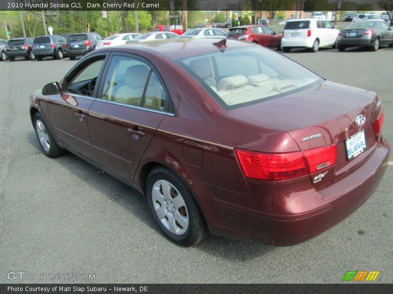 Dark Cherry Red / Camel 2010 Hyundai Sonata GLS