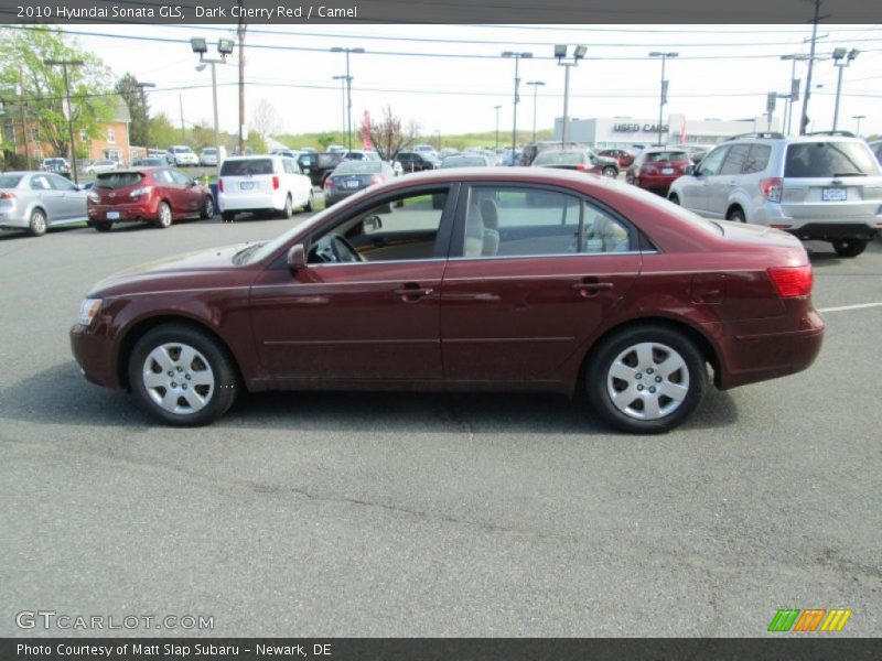Dark Cherry Red / Camel 2010 Hyundai Sonata GLS