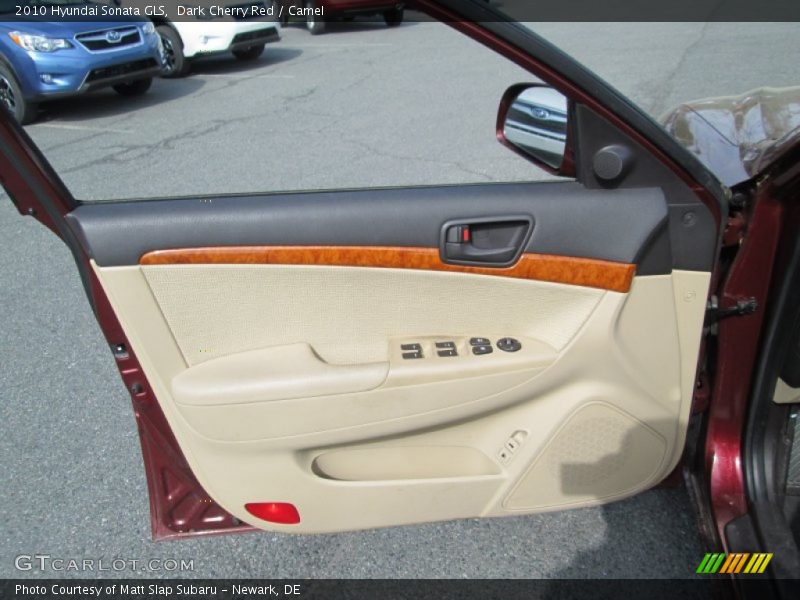 Dark Cherry Red / Camel 2010 Hyundai Sonata GLS