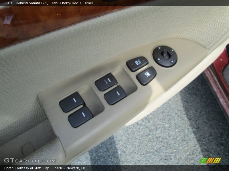 Dark Cherry Red / Camel 2010 Hyundai Sonata GLS