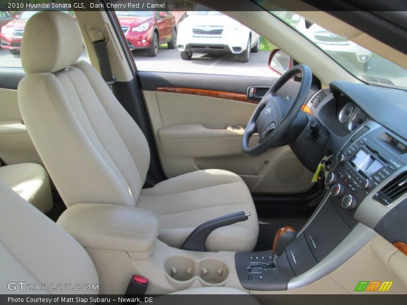 Dark Cherry Red / Camel 2010 Hyundai Sonata GLS