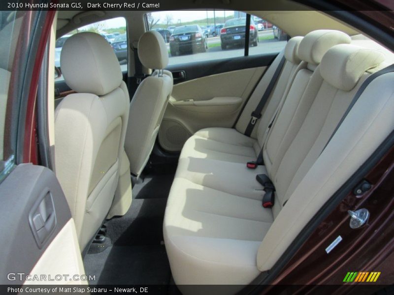 Dark Cherry Red / Camel 2010 Hyundai Sonata GLS