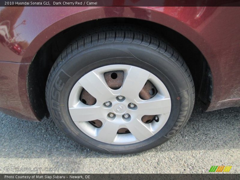 Dark Cherry Red / Camel 2010 Hyundai Sonata GLS