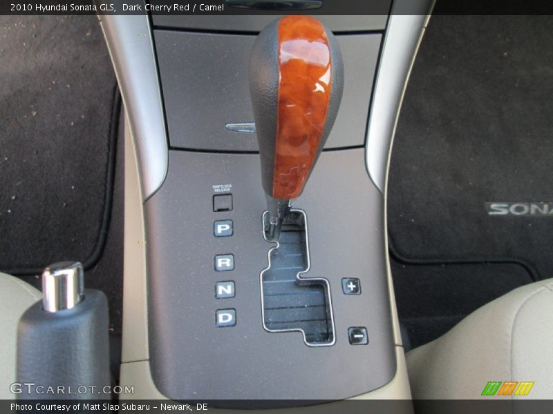Dark Cherry Red / Camel 2010 Hyundai Sonata GLS