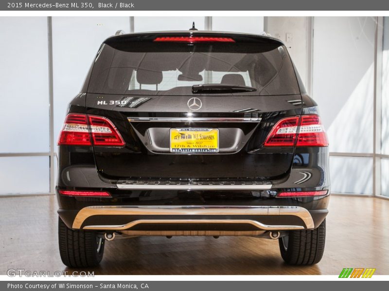 Black / Black 2015 Mercedes-Benz ML 350