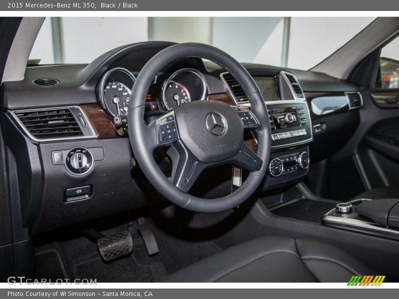 Black / Black 2015 Mercedes-Benz ML 350