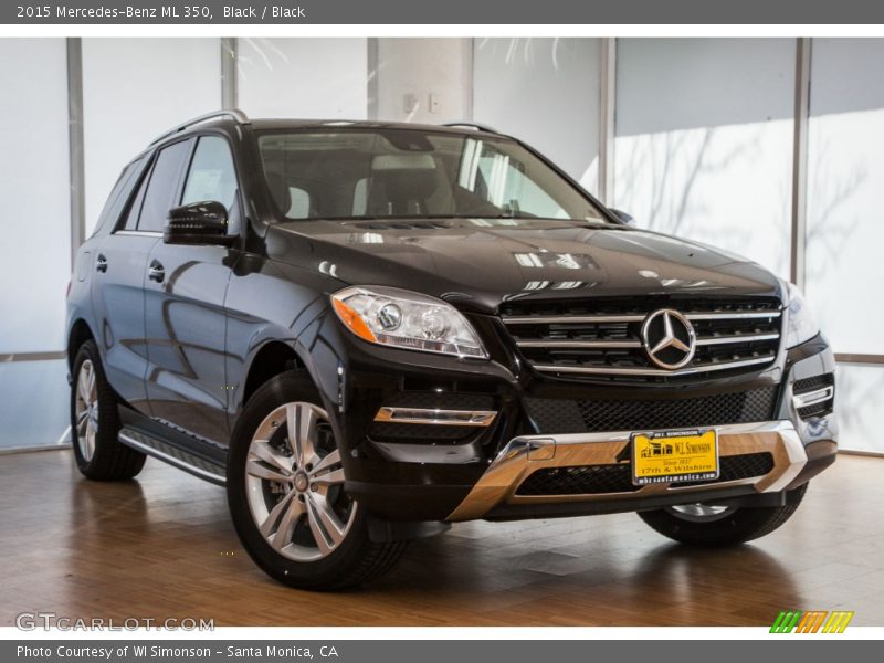 Black / Black 2015 Mercedes-Benz ML 350