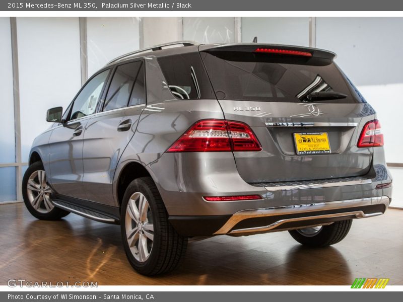 Paladium Silver Metallic / Black 2015 Mercedes-Benz ML 350