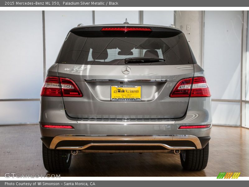 Paladium Silver Metallic / Black 2015 Mercedes-Benz ML 350